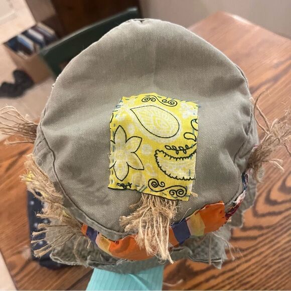 Girl’s 2T Scarecrow Costume Hat & Dress Handmade - Picture 8 of 16